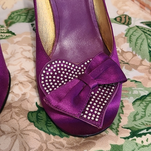 Vintage! Princess Sparkly Hearts Clear BJ Heels ! - Picture 3 of 14